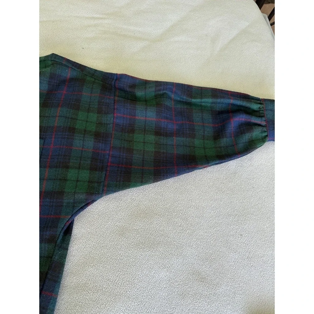 Savannah Players Vintage Italian Wool Shirt Jacket Womens Large Plaid Italy - Picture 6 of 6